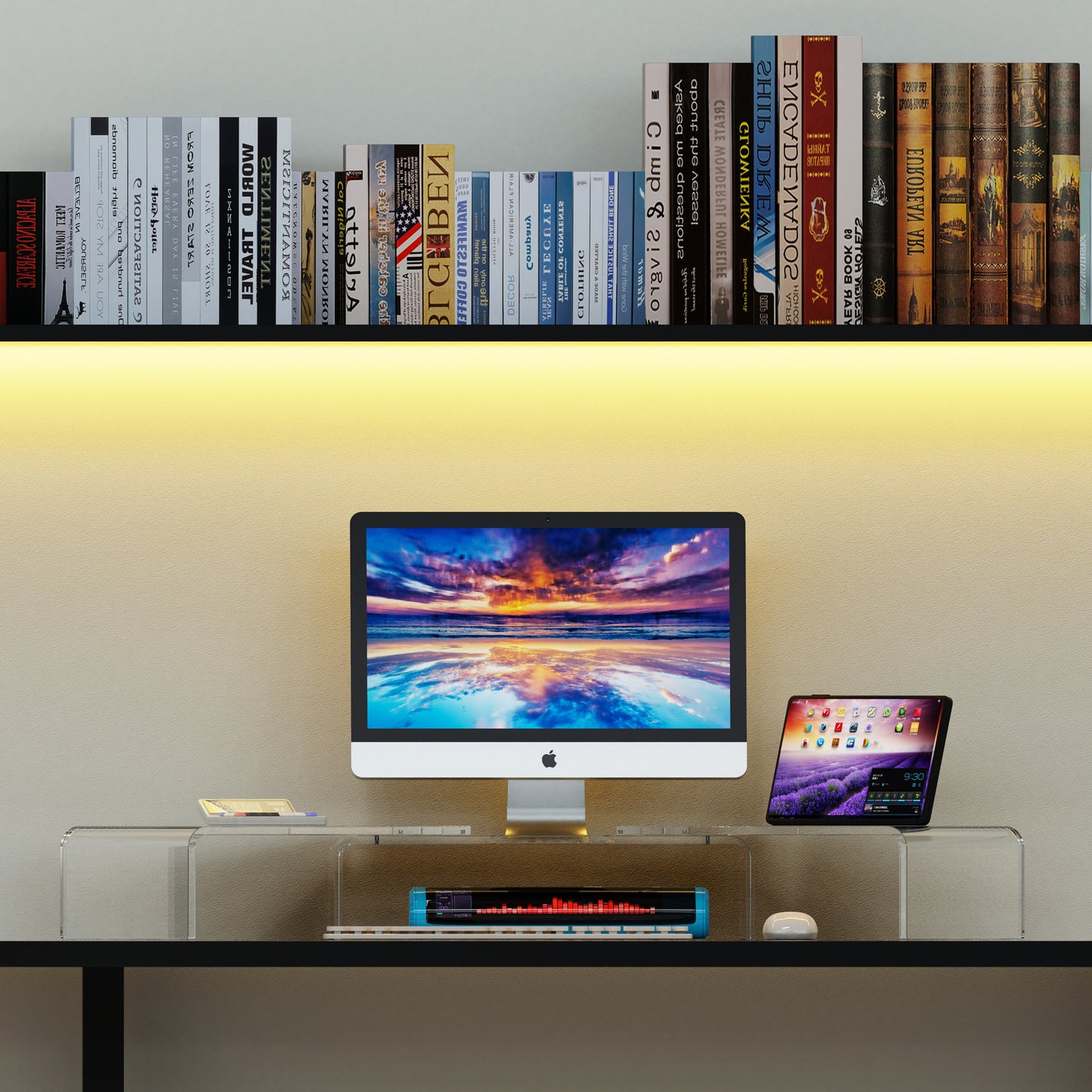 Acrylic Adjustable Monitor Stand Riser