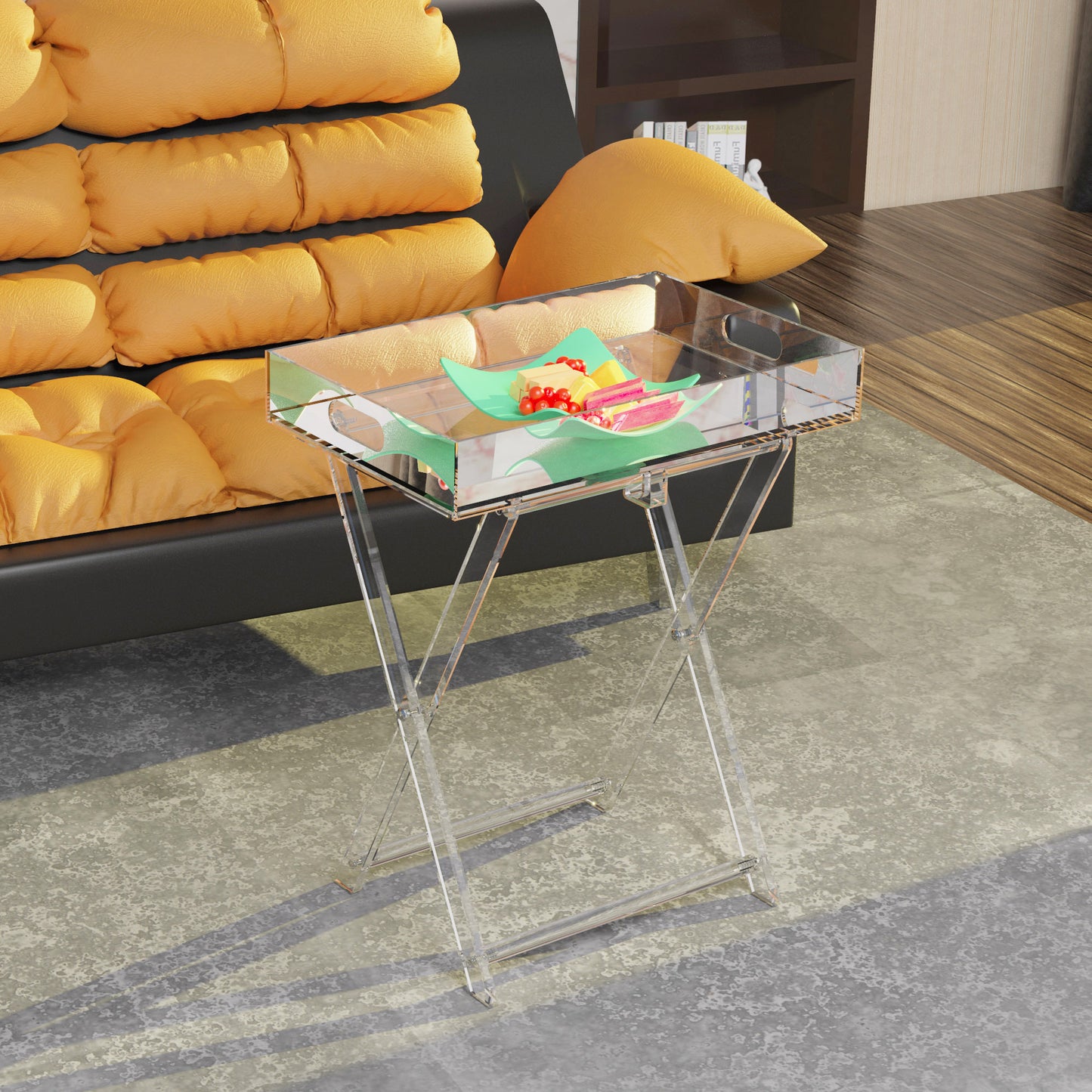 Acrylic Removable Folding Storage Tray