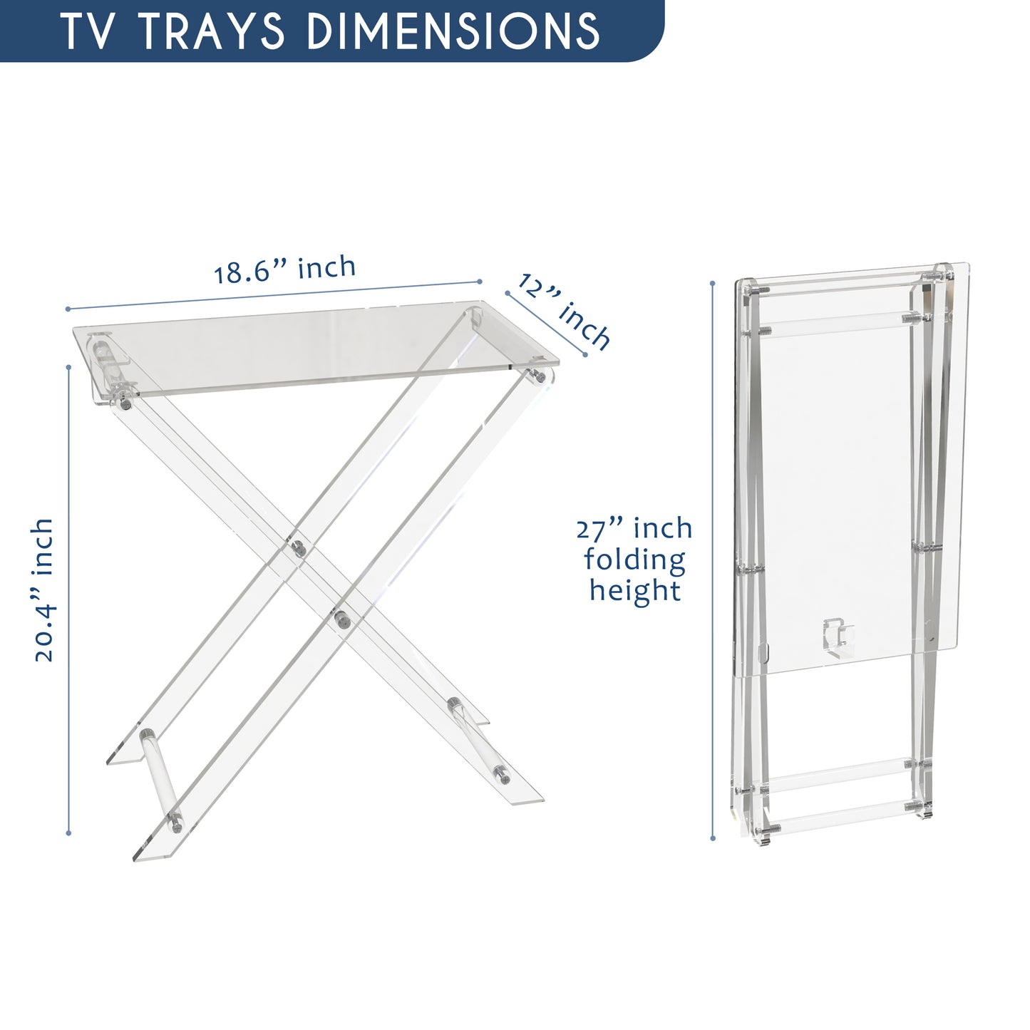 Acrylic Foldable Furniture Modern Small Desk
