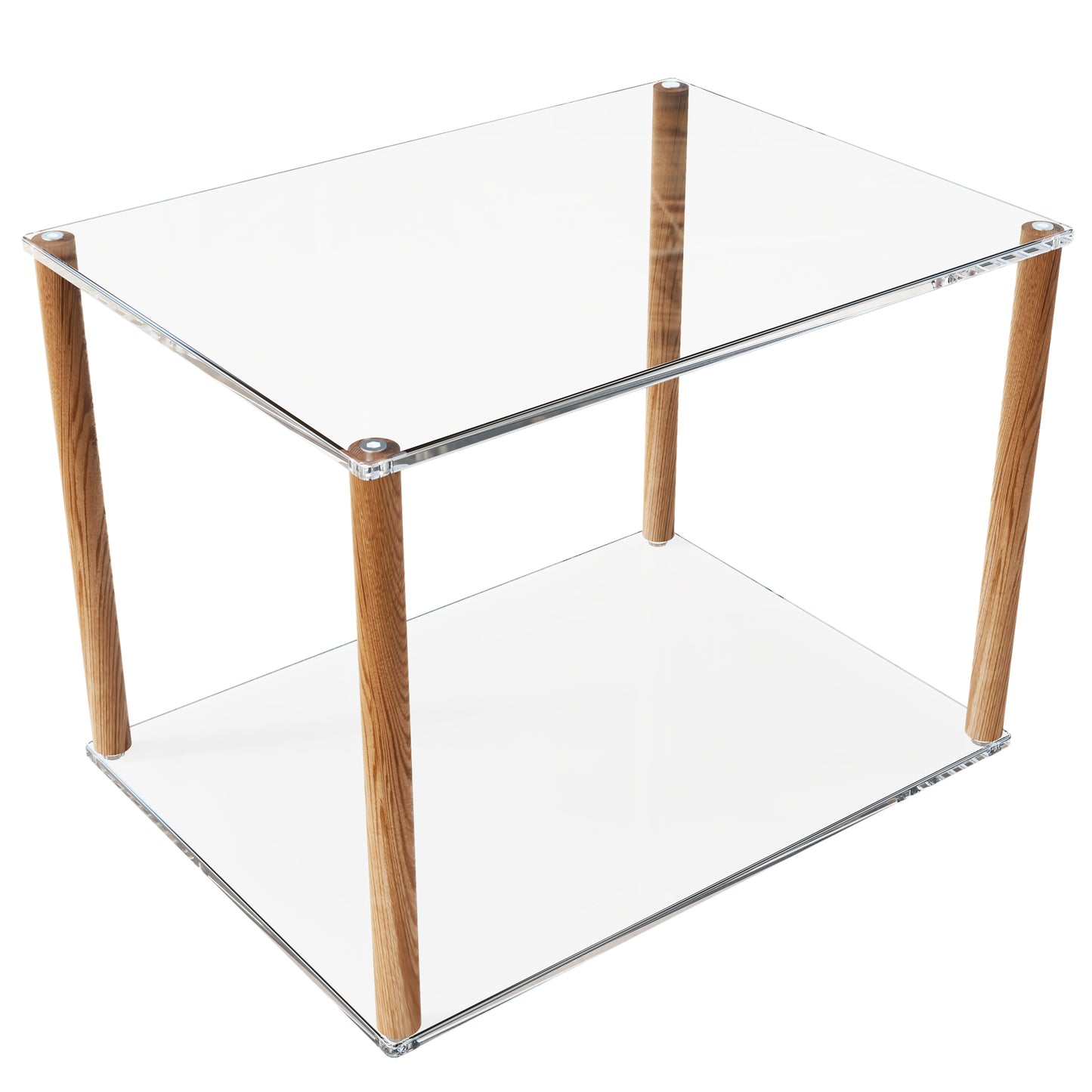 Acrylic Printer Stand With Storage Shelves